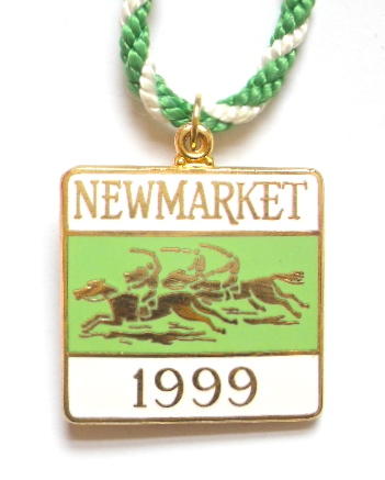 1999 Newmarket horse racing club badge