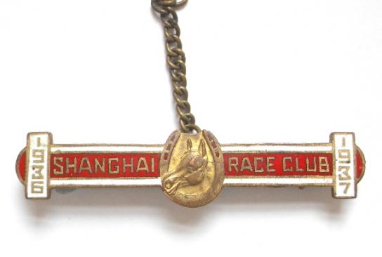 1937 Shanghai Racecourse horse racing club badge