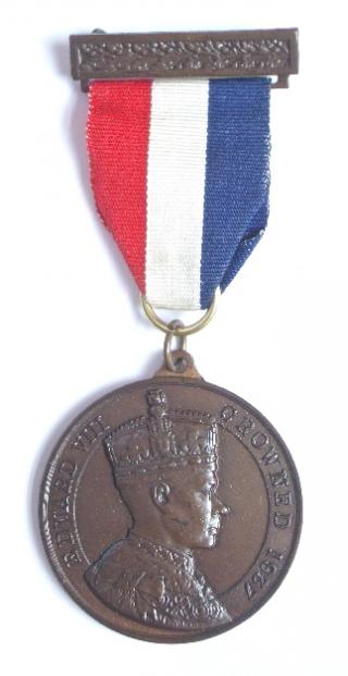 Edward VIII 1937 Coronation Westminster Abbey bronze medal