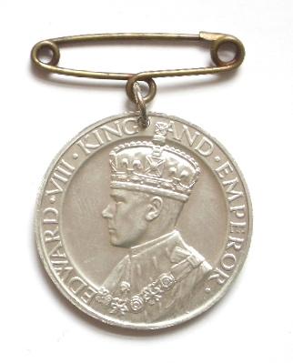 Edward VIII 1937 Coronation Westminster Abbey Medal