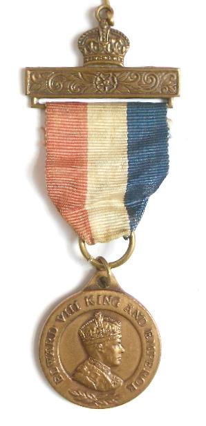 Edward VIII 1937 Coronation Bronze Medal