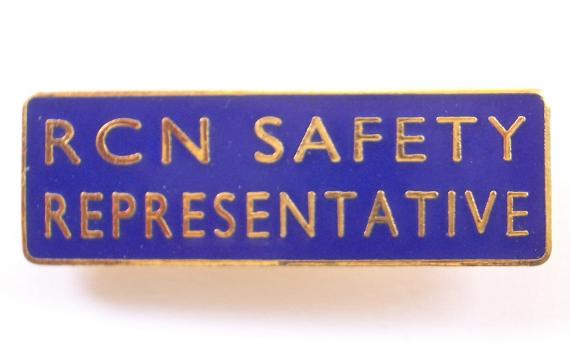 Royal College of Nursing RCM safety representative union badge