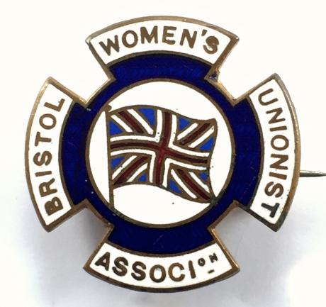 Bristol Womens Unionist Association conservative political badge