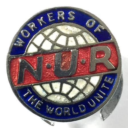 National Union of Railwaymen trade union badge