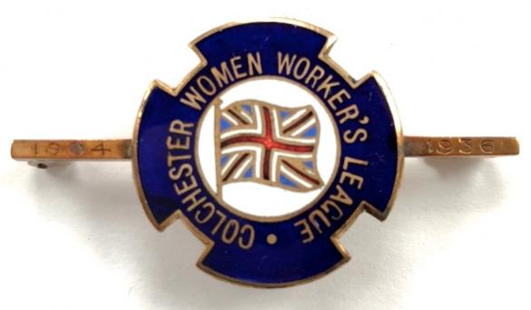 Colchester Women Workers League Rowhedge branch badge