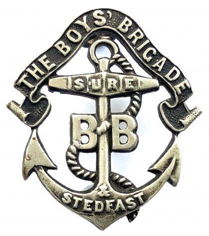 The Boys Brigade officers field service cap badge 1899 -1926.