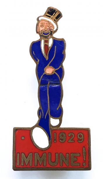 University of Bristol Hospital Rag 1929 IMMUNE! charity badge