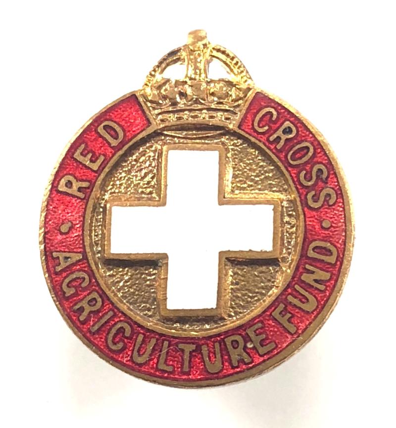 WW2 Red Cross Agriculture Fund home front pin badge