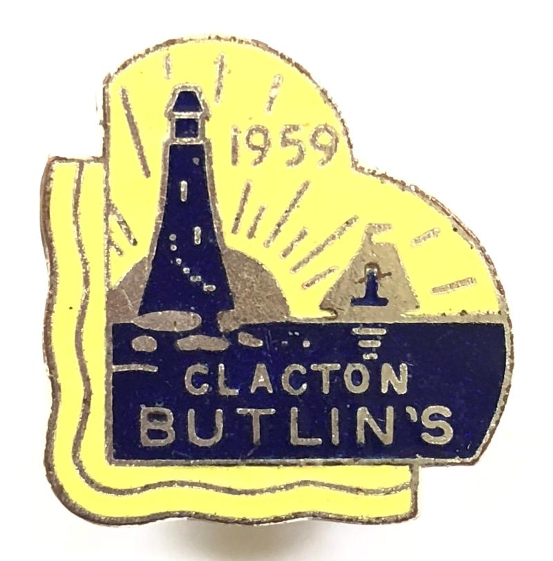 Butlins 1959 Clacton holiday camp lighthouse badge