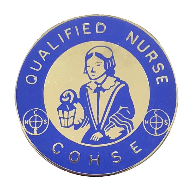 Qualified Nurse COHSE Burnley Branch Florence Nigtingale badge