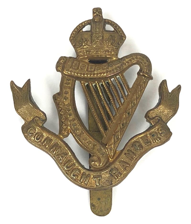 The Connaught Rangers brass cap badge