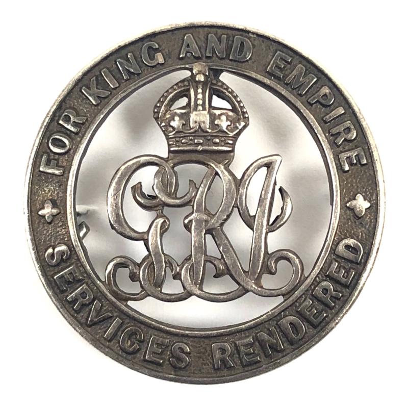 WW1 East Surry Regiment Silver War Badge 42683