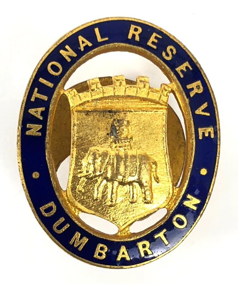 WW1 National Reserve Dumbarton Scottish home front badge