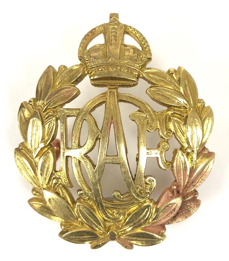 Royal Canadian Air Force brass other ranks RCAF cap badge