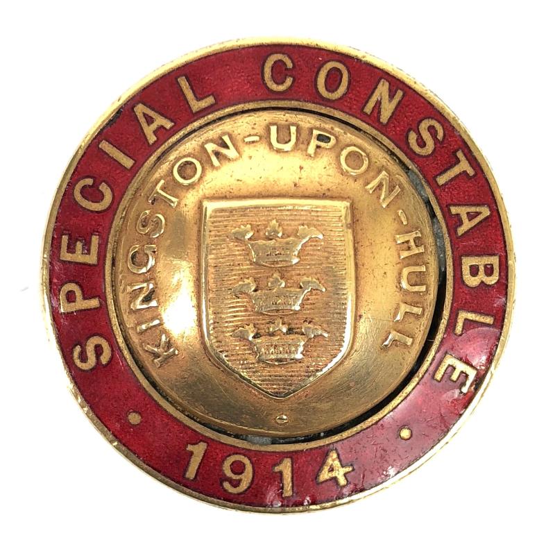 Hull City Special Constable 1914 police reserve badge