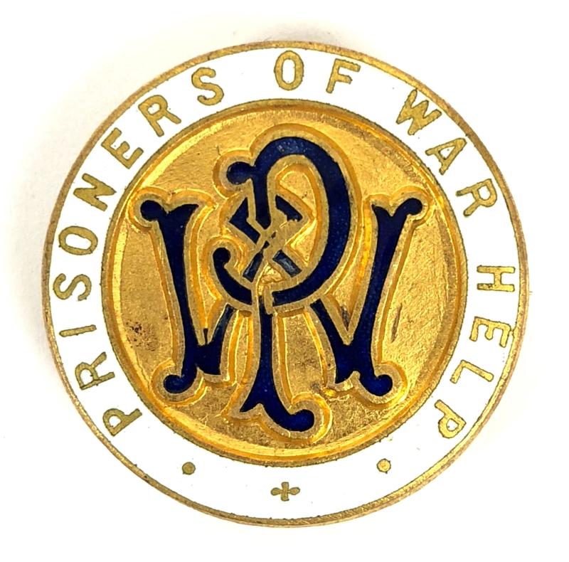 WW1 Prisoner of War Help officially numbered badge