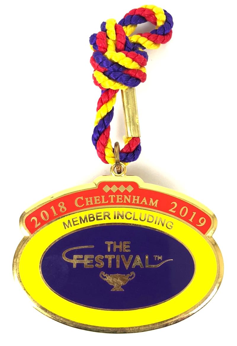 2018 Cheltenham 2019 The Festival Horse Racing Badge Member Including