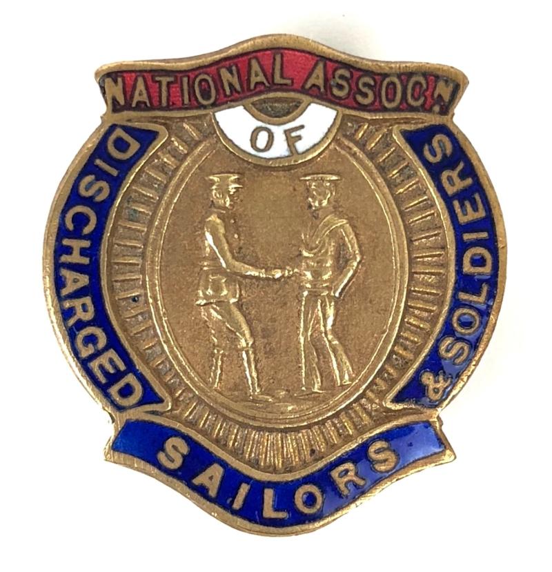 WW1 National Association of Discharged Sailors and Soldiers badge