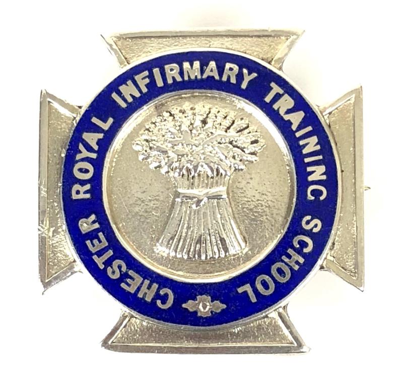 Cheshire Royal Infirmary Training School 1941 silver nurses wartime badge