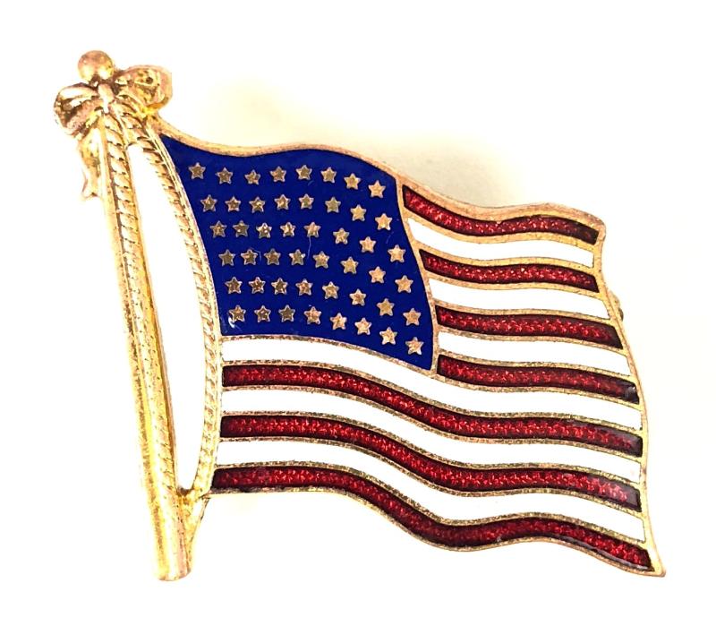 Flag of The United States of America Pin Badge 48 star in use 1912 - 1959
