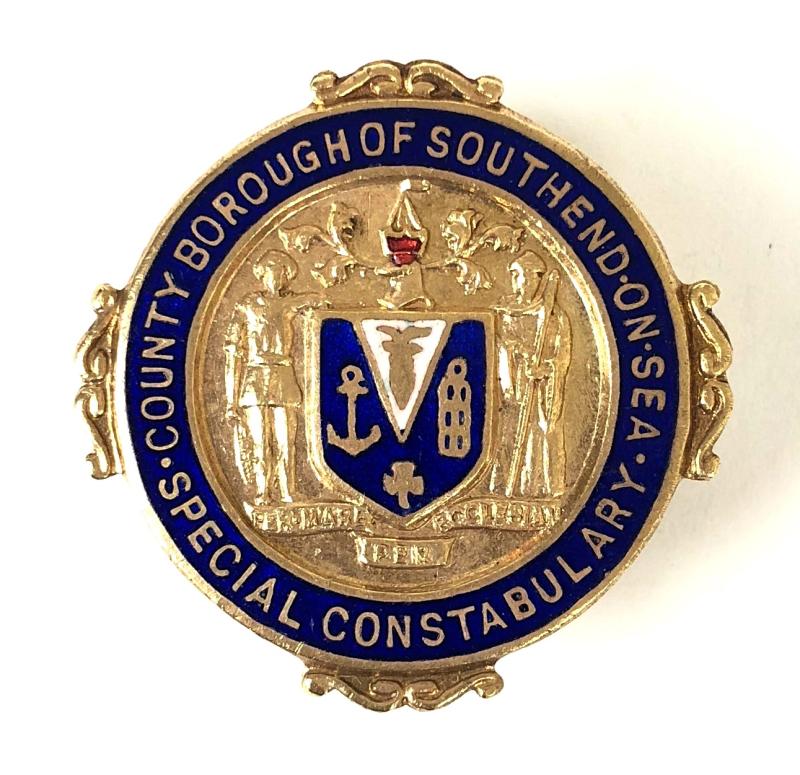 WW1 County Borough of Southend On Sea Special Constabulary police badge