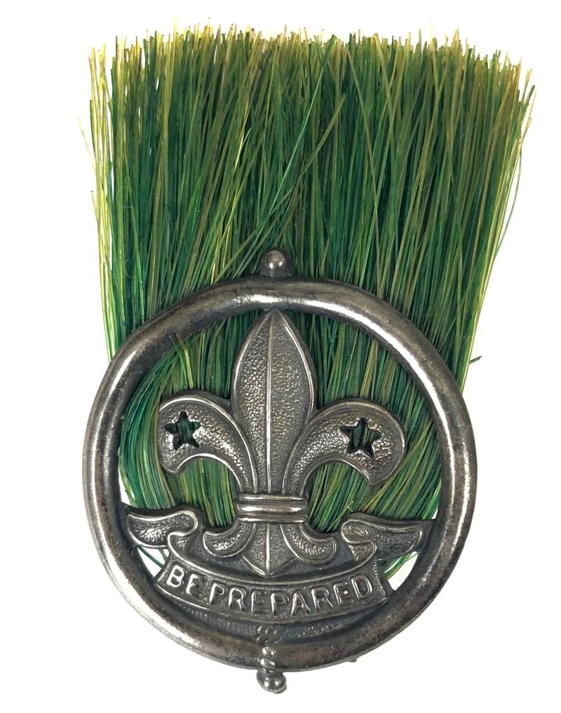 Boy Scouts Scoutmaster officer 2nd pattern silver hat badge