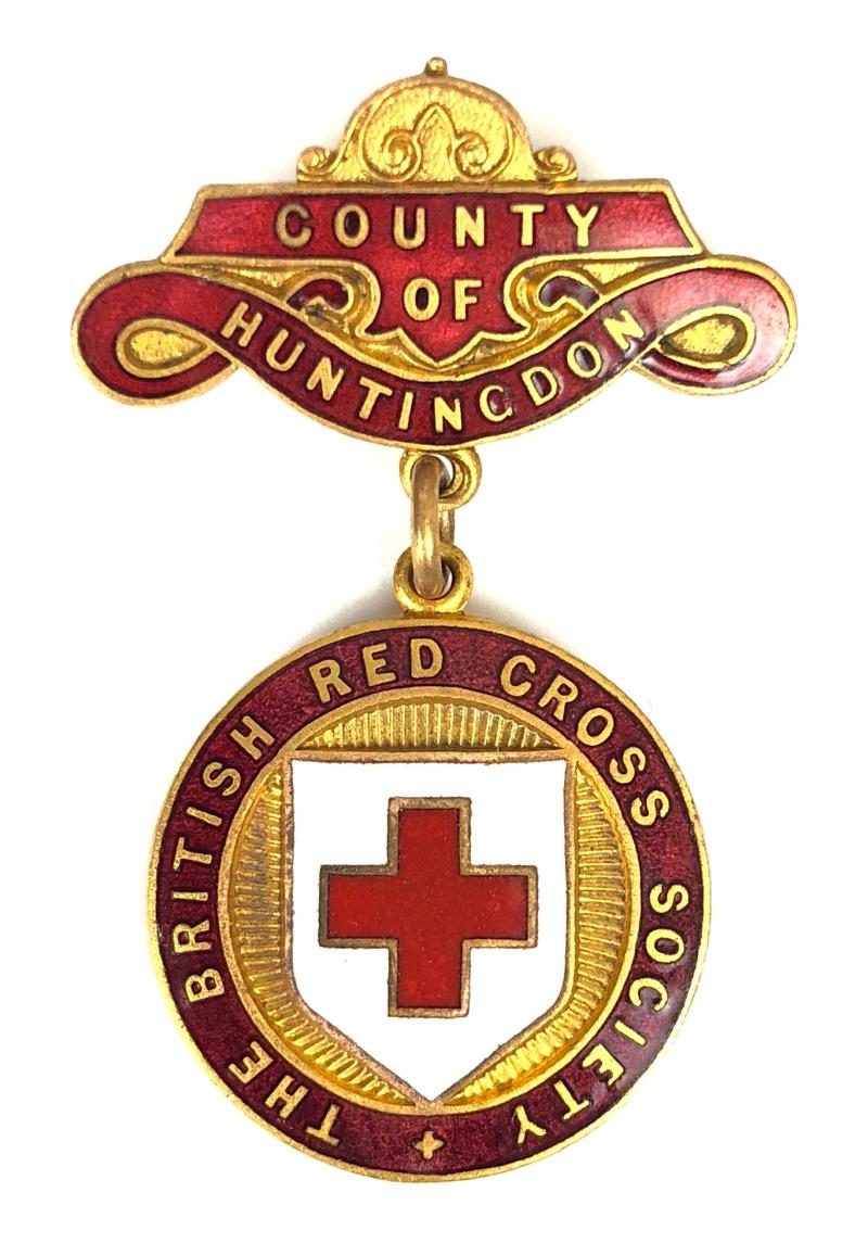 British Red Cross Society County of Huntingdon badge