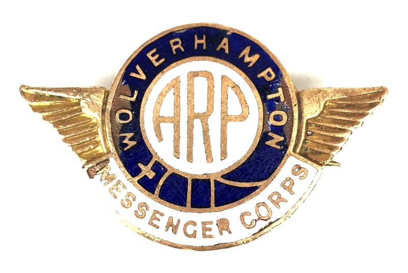 WW2 Wolverhampton ARP Messenger Corps Badge