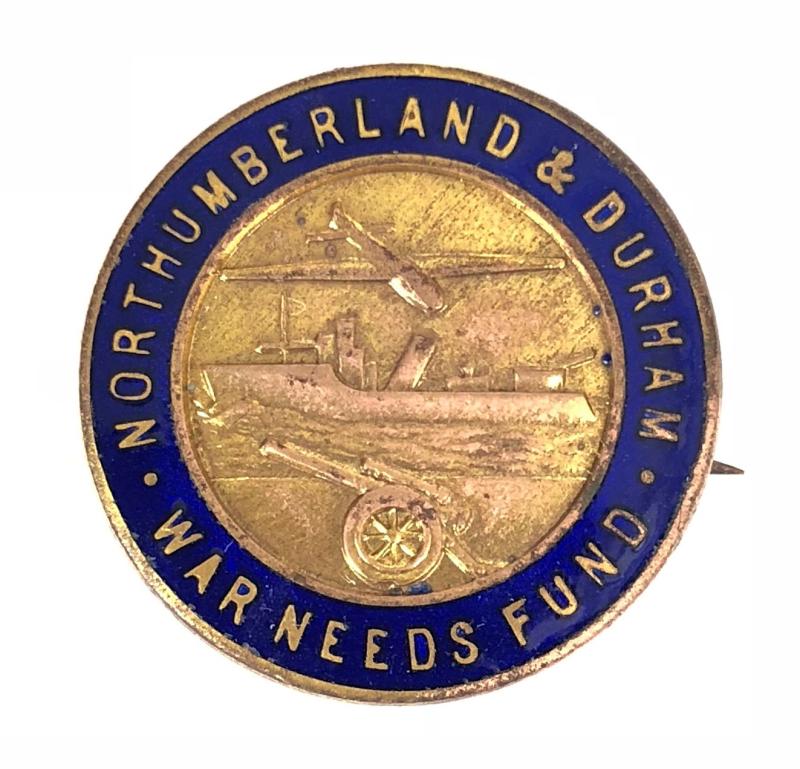 WW2 Northumberland and Durham War Needs Fund Badge