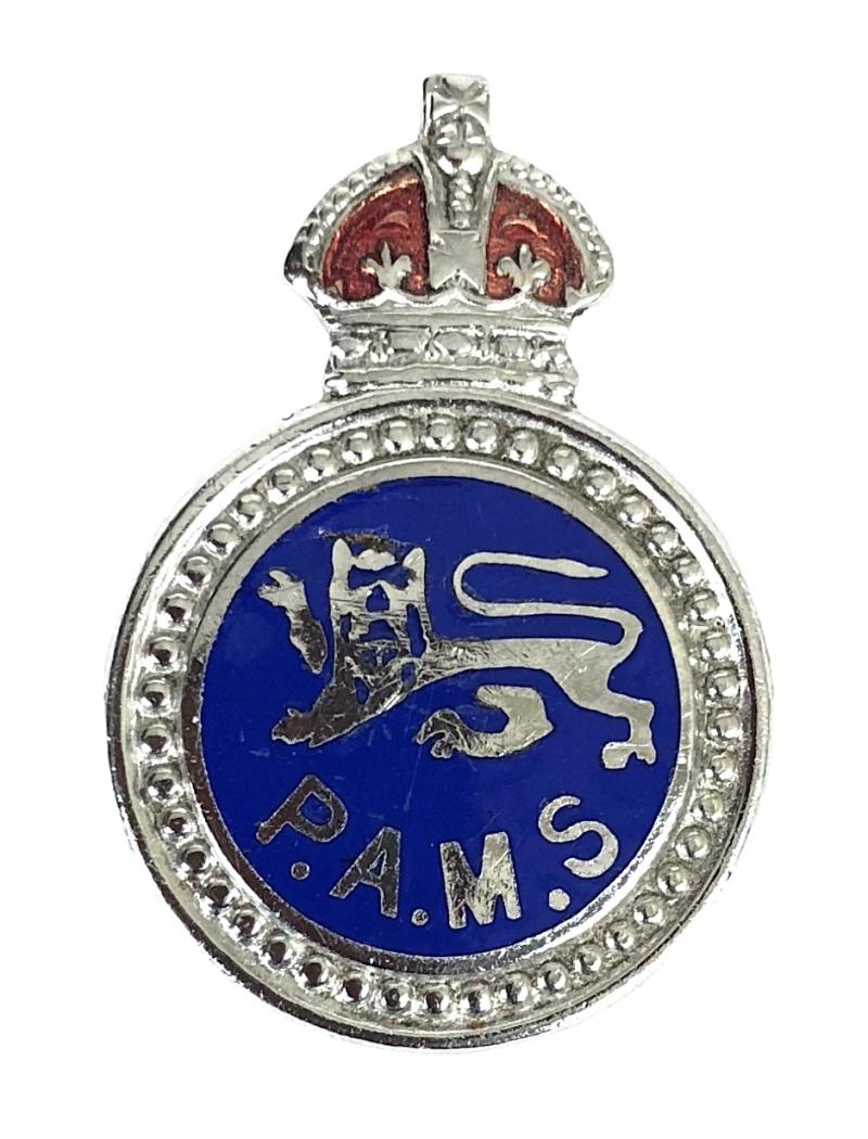 Surrey Constabulary Police Auxiliary Messenger Service PAMS Low Issue No.26 Badge
