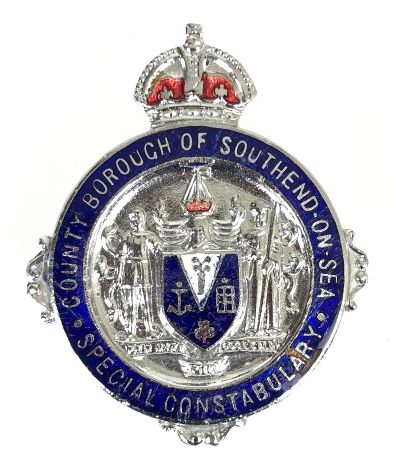 Southend On Sea Special Constabulary Police Cap Badge 1935 to 1969