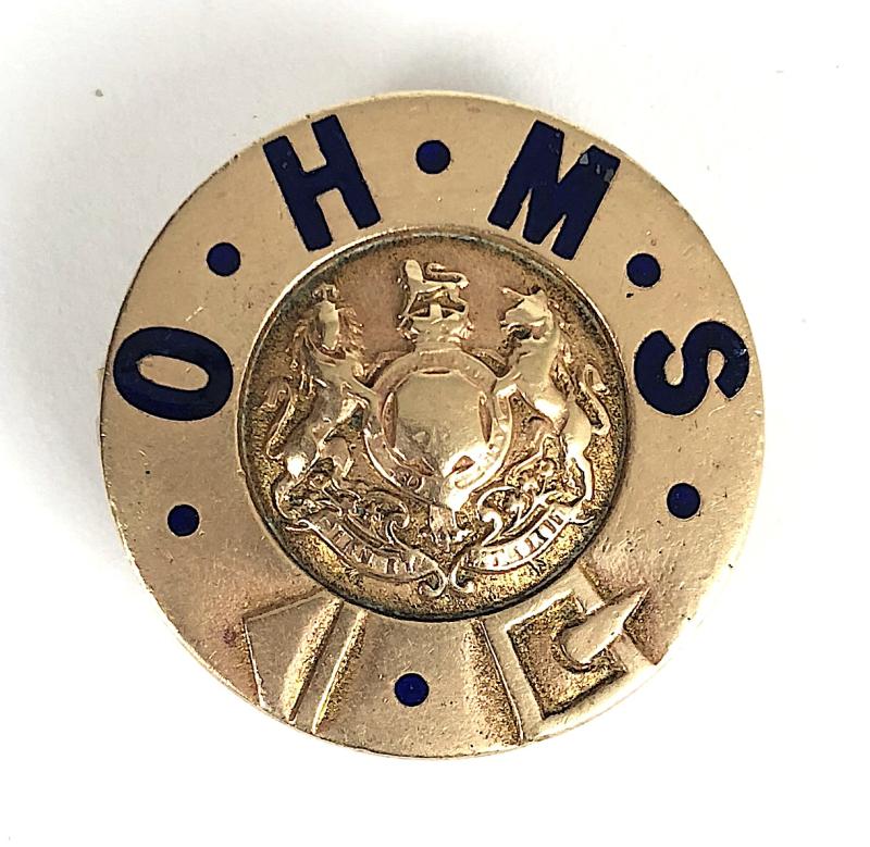 WW1 On His Majesty's Service O.H.M.S. war service numbered badge