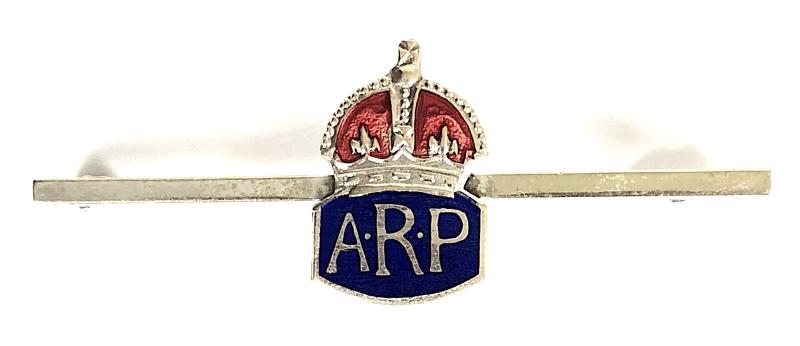 Air Raid Precautions miniature ARP enamel tiepin badge