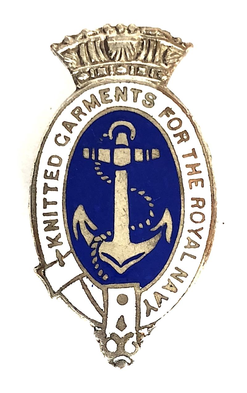 WW2 Knitted Garments For The Royal Navy volunteer knitters badge