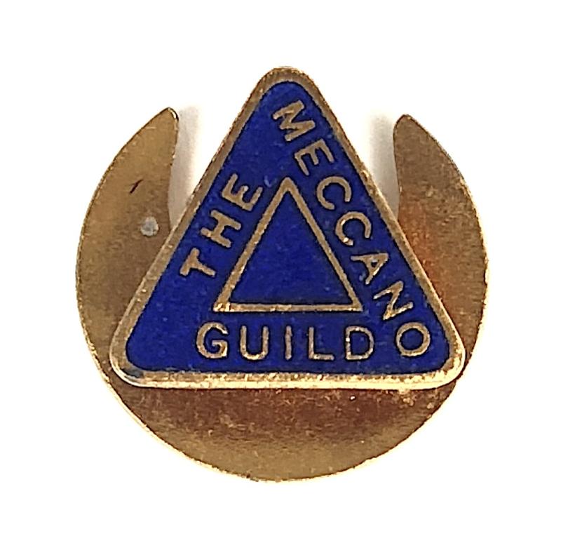 The Meccano Guild blue enamel club membership lapel badge