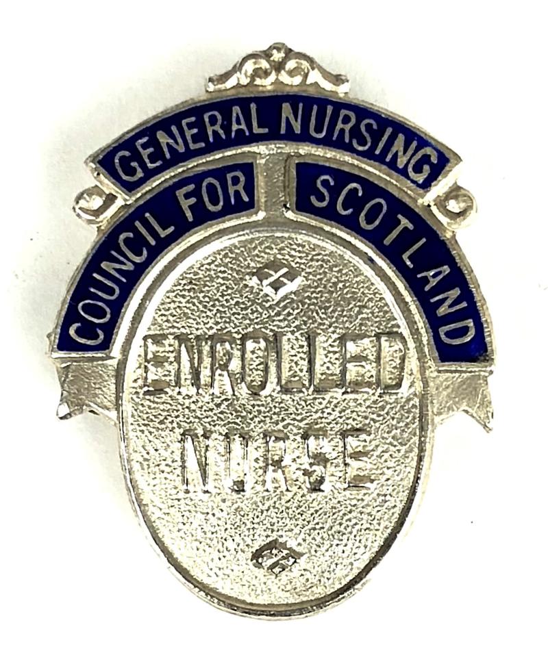 General Nursing Council of Scotland Enrolled Nurse silver badge