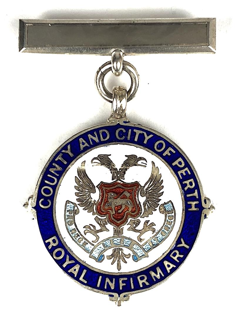 County and City of Perth Royal Infirmary 1962 Hm silver badge Scotland
