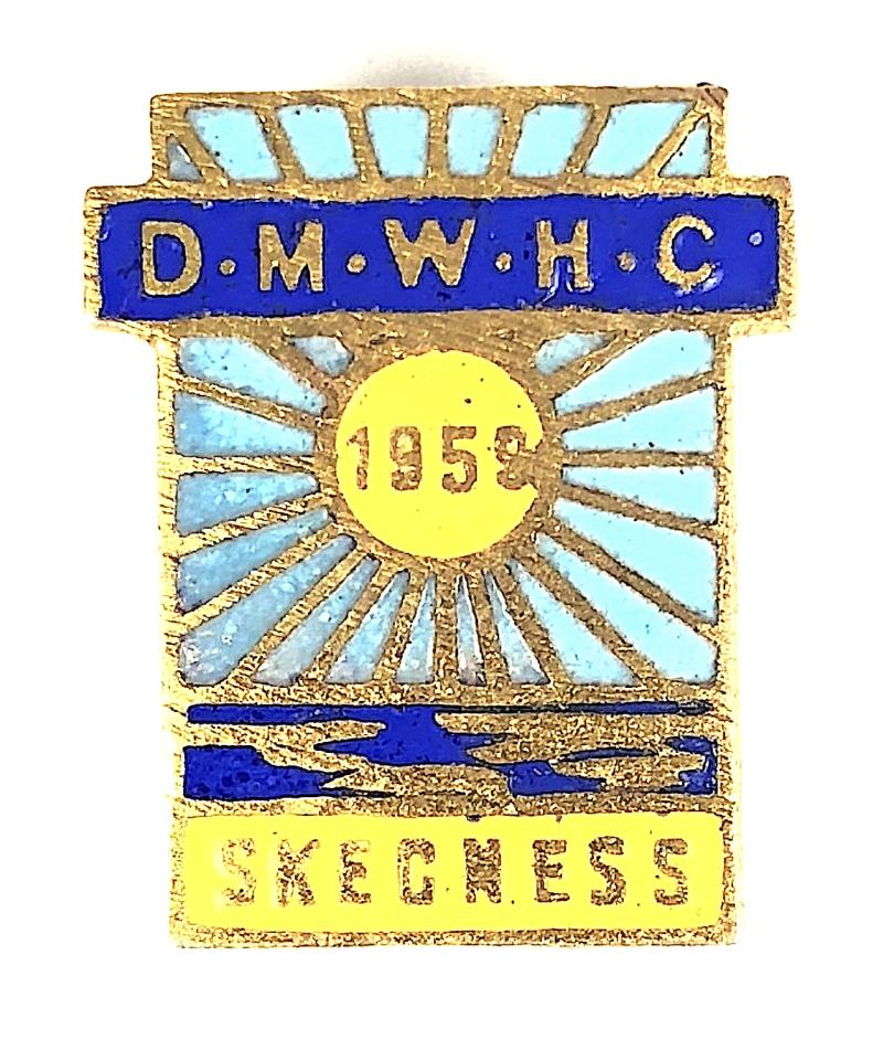 1959 Derbyshire Miners Welfare Holiday Centre D.M.W.H.C Skegness Badge