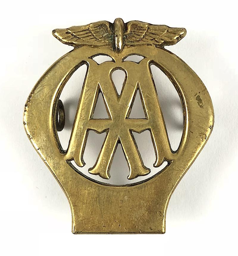 Automobile Association motorist breakdown AA patrolmans cap badge