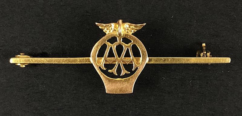 Automobile Association AA 9ct Gold Tiepin Brooch