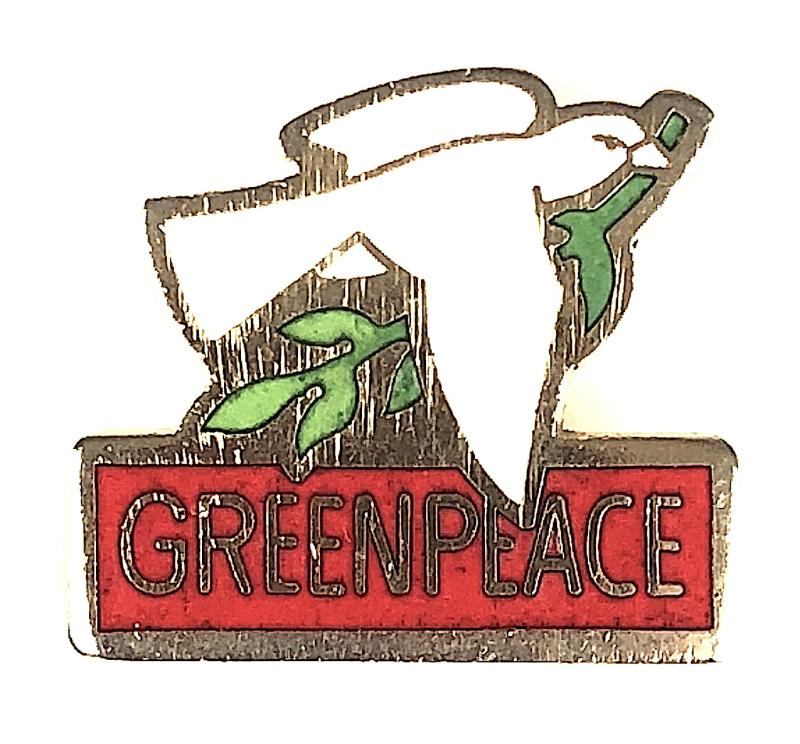 Greenpeace political activists supporters badge