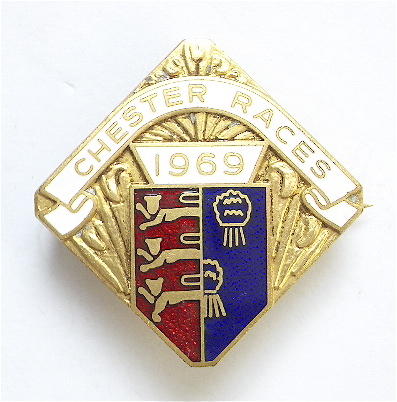1969 Chester Races Horse Racing Club Badge.