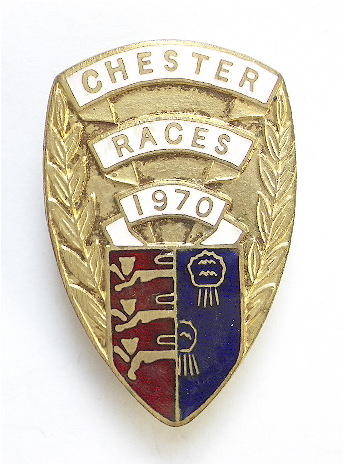 1970 Chester Races Horse Racing Club Badge.