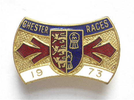 1973 Chester Races Horse Racing Club Badge.