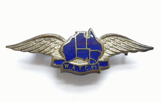 WW2 Women's Air Training Corps in Australia W.A.T.C. Cap Badge.