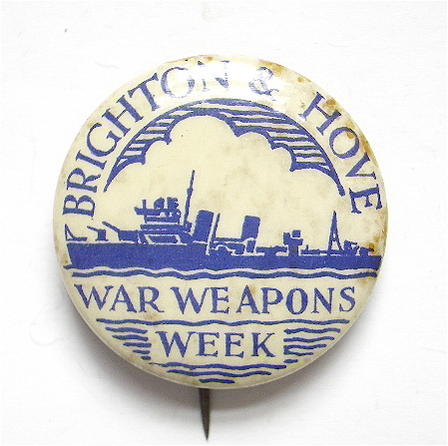 WW2 Brighton & Hove war weapons week fundraising badge