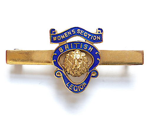 British Legion womens section 9ct gold award badge