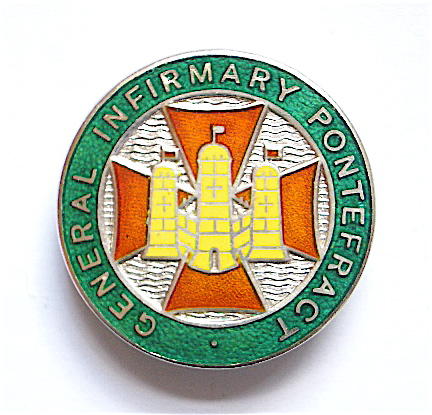 General Infirmary Pontefract 1948 silver nurses hospital badge