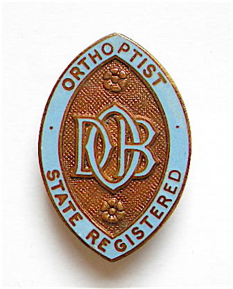 State Registered Orthoptist DBO badge