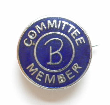 Butlins holiday camp committee member badge